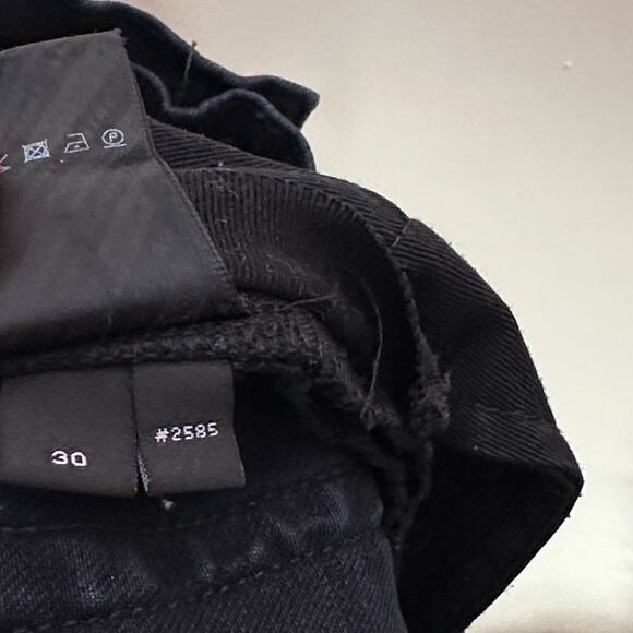 AMIRI Paint Splatter Distressed Slim Jeans Aged Black Sz 30 x 34 $1590 {H50} - Picture 10 of 10